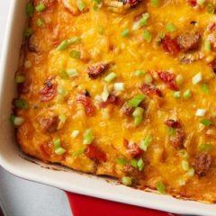 Make-Ahead King Ranch Breakfast Casserole