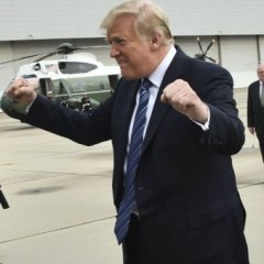 Trump's Odd 9/11 Fist Pumping Leads to Photoshop Battle Trump's Odd 9/11 Fist Pumping Leads to Photoshop Battle
