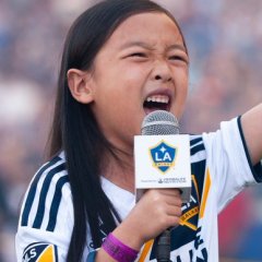 7-Year-Old Girl Sings Epic National Anthem at LA Galaxy Game 7-Year-Old Girl Sings Epic National Anthem at LA Galaxy Game