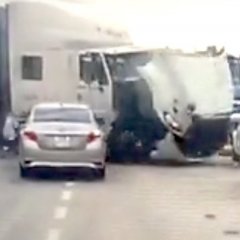 The Heart-Stopping Moment a Woman Saves Her Baby From a Truck