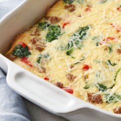 A Perfect Turkey Sausage and Egg Breakfast Casserole