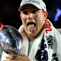 How Rob Gronkowski Stunningly Dented the Lombardi Trophy How Rob Gronkowski Stunningly Dented the Lombardi Trophy
