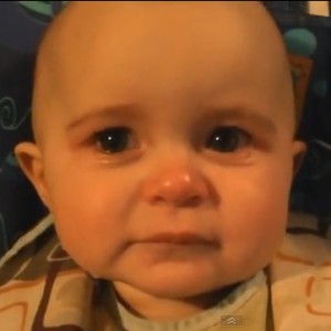 Baby Gets Emotional When Hearing Mother Sing