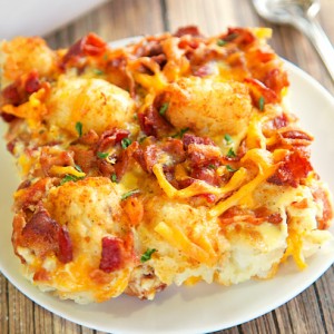 Cracked Out Tater Tot Breakfast Casserole