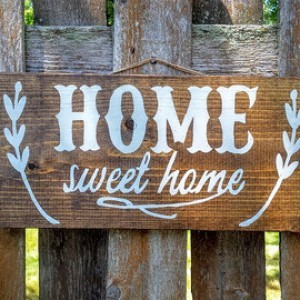 Make Your House A Home With This Rustic DIY Home Sign