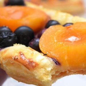 Incredible Apricot Blueberry Puff Pastry Tart