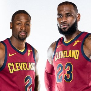 How LeBron James, Dwyane Wade Celebrated First Cavs Practice