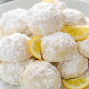 Meyer Lemon Greek Butter Cookies