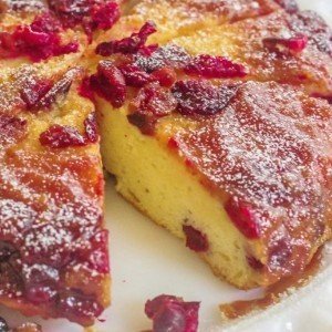 Cranberry Upside-Down Skillet Cake