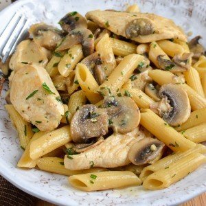 Easy, Creamy Chicken and Mushroom Pasta