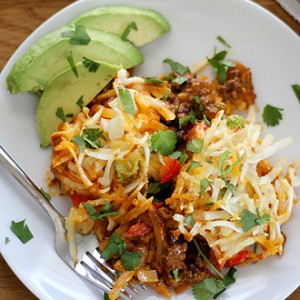 Hash Brown Enchilada Breakfast Casserole