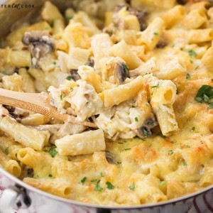 A Three-Cheese Pasta Casserole