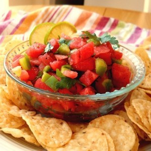 A Cool & Spicy Salsa Made With Watermelon