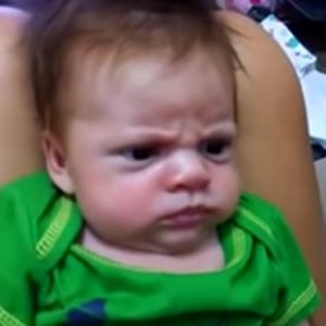 Meet The Grumpiest Baby In The Whole World