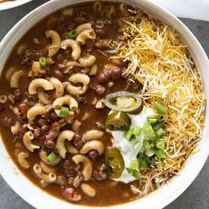Savory & Delicious Chili-Mac Soup The Whole Family Will Enjoy