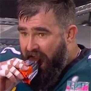 What Exactly Was Jason Kelce Eating During The Super Bowl?