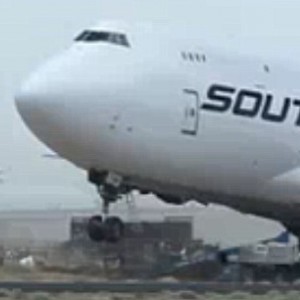 Parked 747 Lifted Off Ground By Extreme Winds - ZergNet