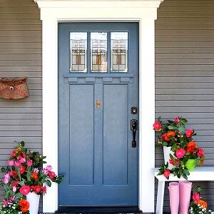 Stunning Door Colors That Bring Gray Home Exteriors Back To Life