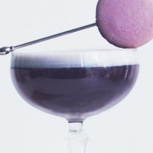 The Lavender Macaron Champagne Cocktail